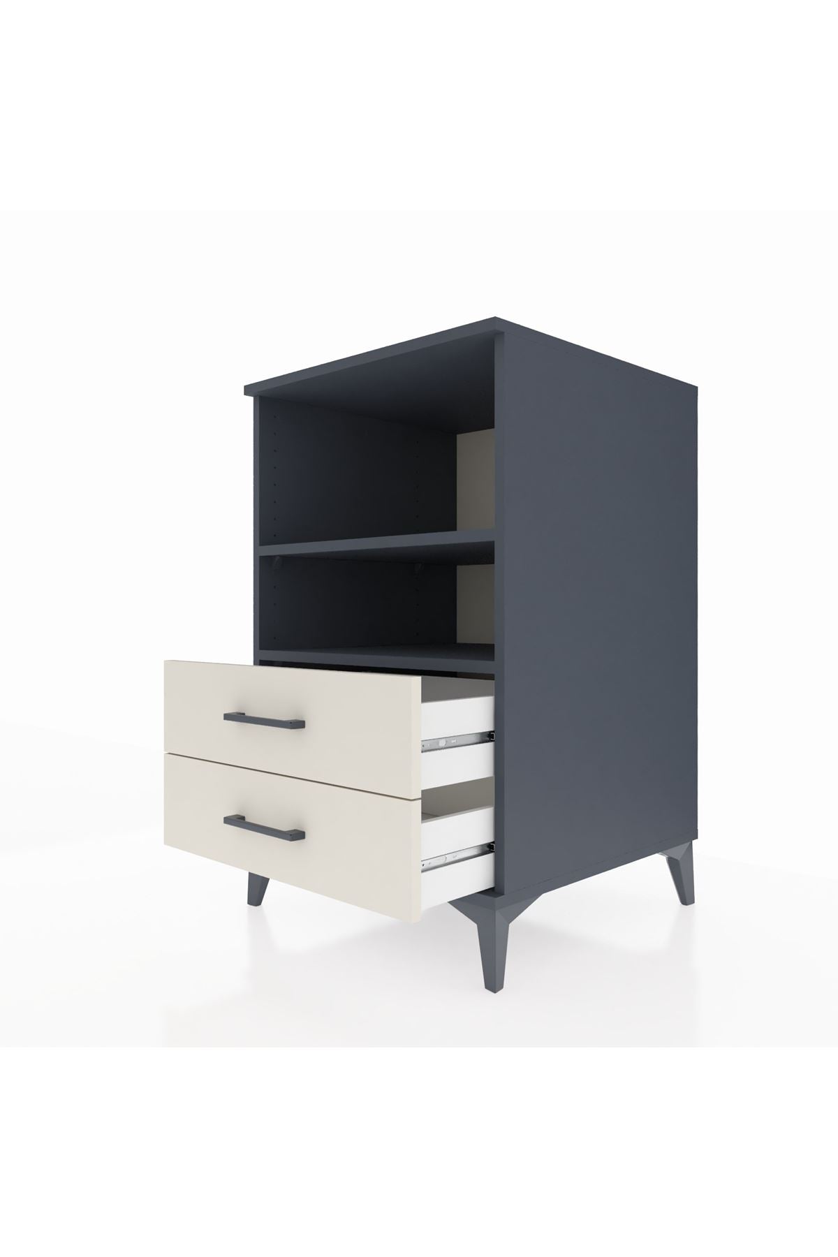 Kronos Komodin 2 Raflı 2 Çekmeceli 60x59x96 - S80M004V4C