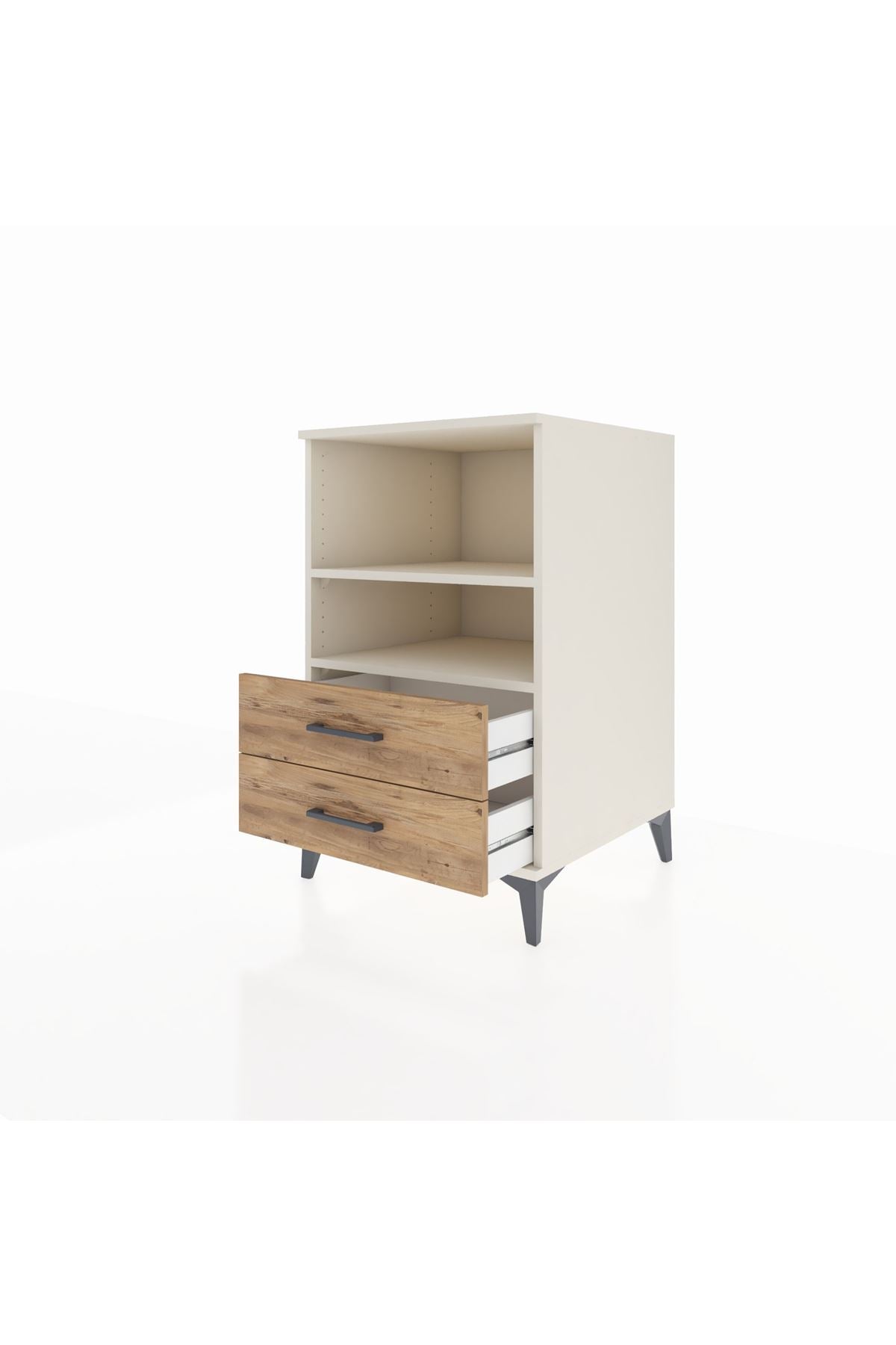 Kronos Komodin 2 Raflı 2 Çekmeceli 60x59x96 - S80M004V3C