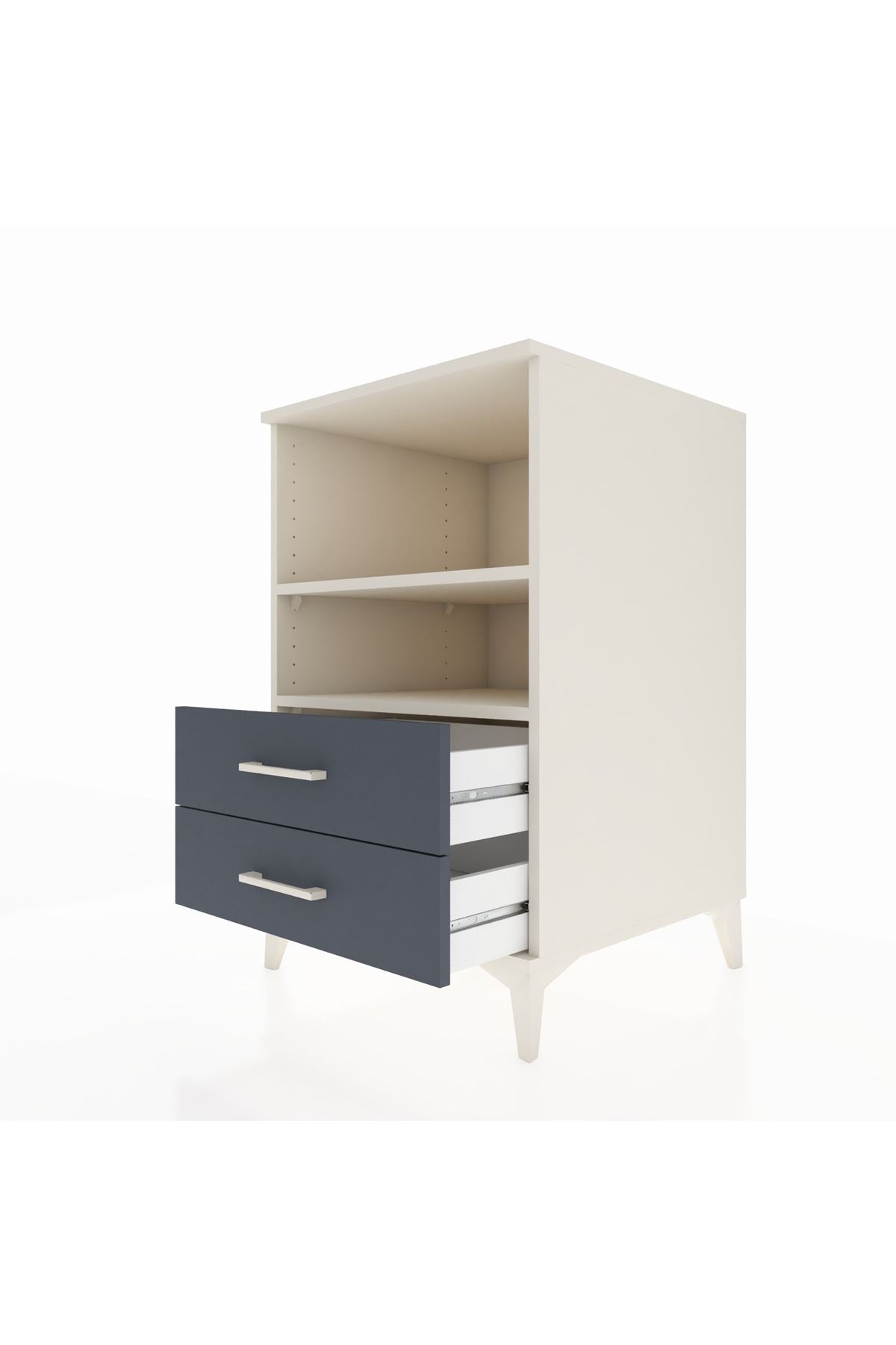 Kronos Komodin 2 Raflı 2 Çekmeceli 60x59x96 - S80M004V2C