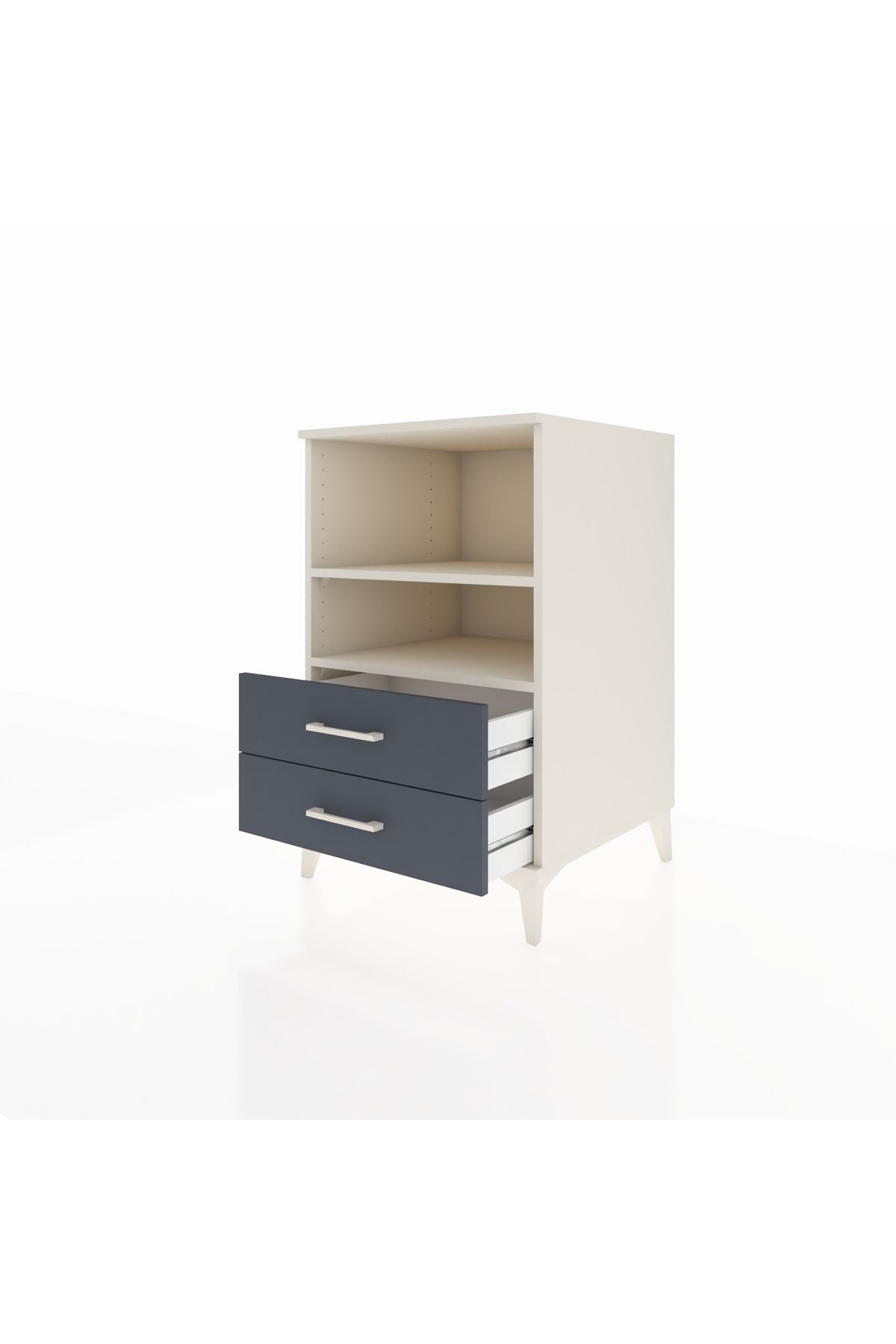 Kronos Komodin 2 Raflı 2 Çekmeceli 60x59x96 - S80M004V2C