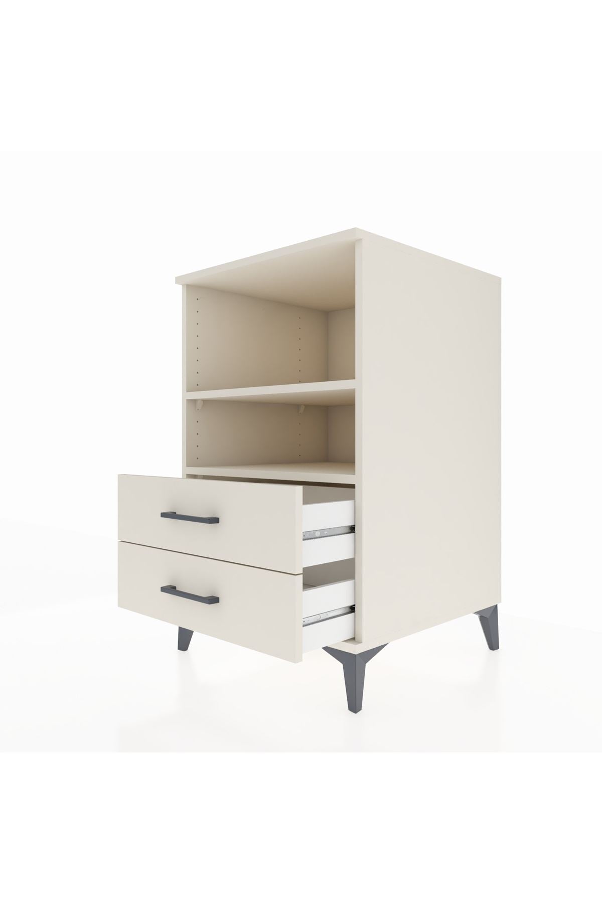 Kronos Komodin 2 Raflı 2 Çekmeceli 60x59x96 - S80M004V1C