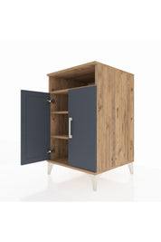 Kronos Komodin 3 Raflı 2 Kapaklı 60x59x96 - S80M043V8C