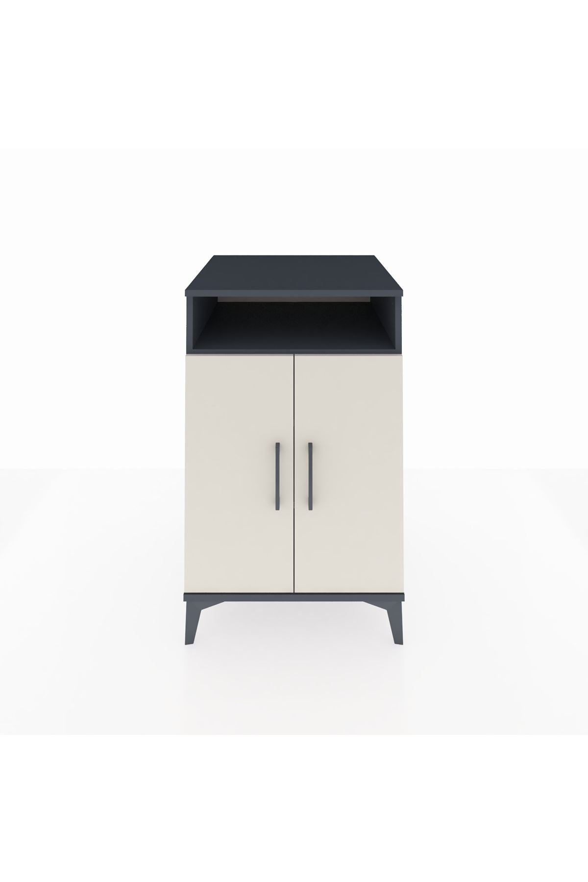 Kronos Komodin 3 Raflı 2 Kapaklı 60x59x96 - S80M043V4C