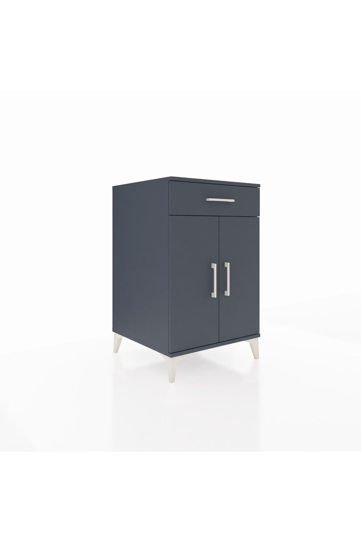 Kronos Komodin 2 Raflı Tek Çekmeceli 2 Kapaklı 60x59x96 - S80M042V5C