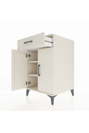Kronos Komodin 2 Raflı Tek Çekmeceli 2 Kapaklı 60x59x96 - S80M042V1C