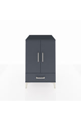 Kronos Komodin 3 Raflı Tek Çekmeceli 2 Kapaklı 60x59x96
