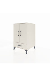 Kronos Komodin 3 Raflı Tek Çekmeceli 2 Kapaklı 60x59x96 - S80M041V1C