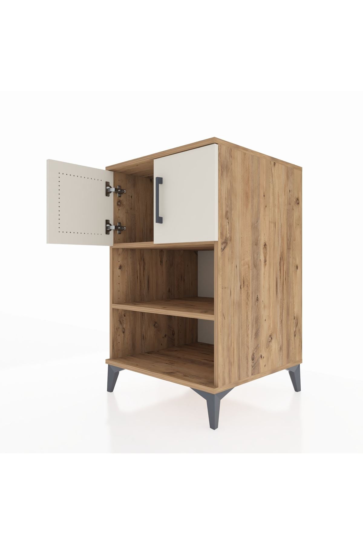 Kronos Komodin 2 Raflı 2 Kapaklı 60x59x96 - S80M040V7C