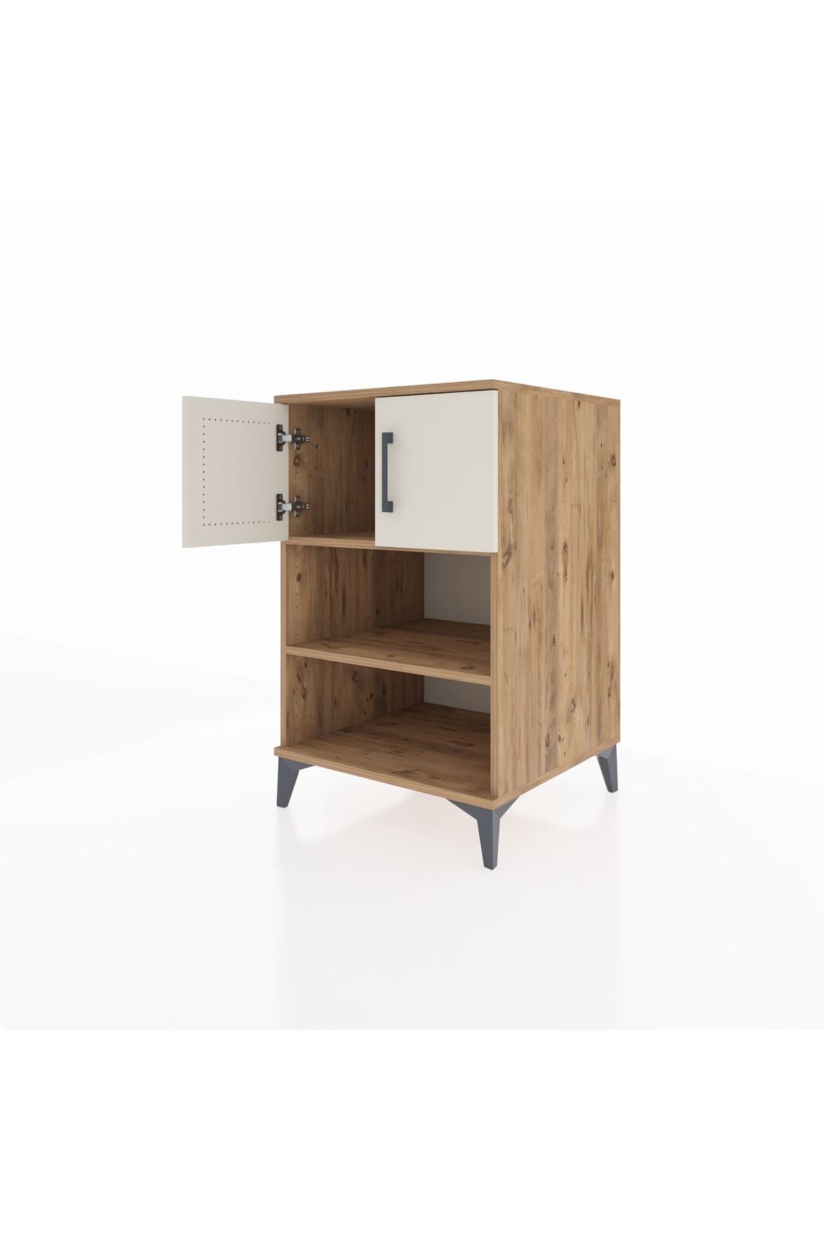 Kronos Komodin 2 Raflı 2 Kapaklı 60x59x96 - S80M040V7C
