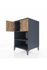 Kronos Komodin 2 Raflı 2 Kapaklı 60x59x96 - S80M040V6C