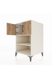Kronos Komodin 2 Raflı 2 Kapaklı 60x59x96 - S80M040V3C