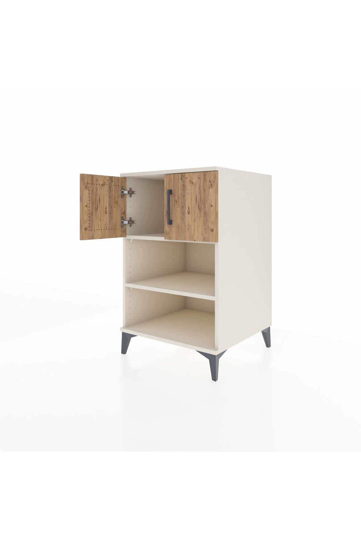 Kronos Komodin 2 Raflı 2 Kapaklı 60x59x96 - S80M040V3C