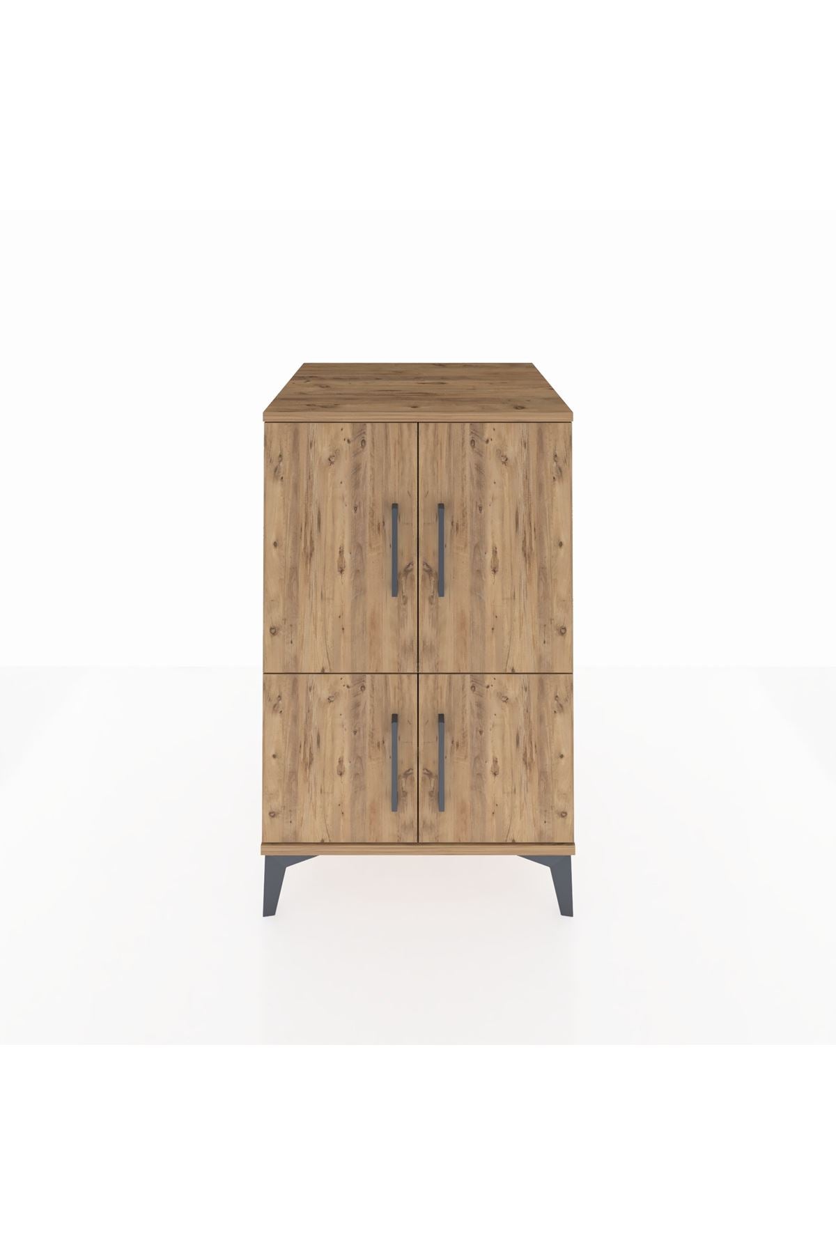 Kronos Komodin 2 Raflı 4 Kapaklı 60x59x96 - S80M039V9C