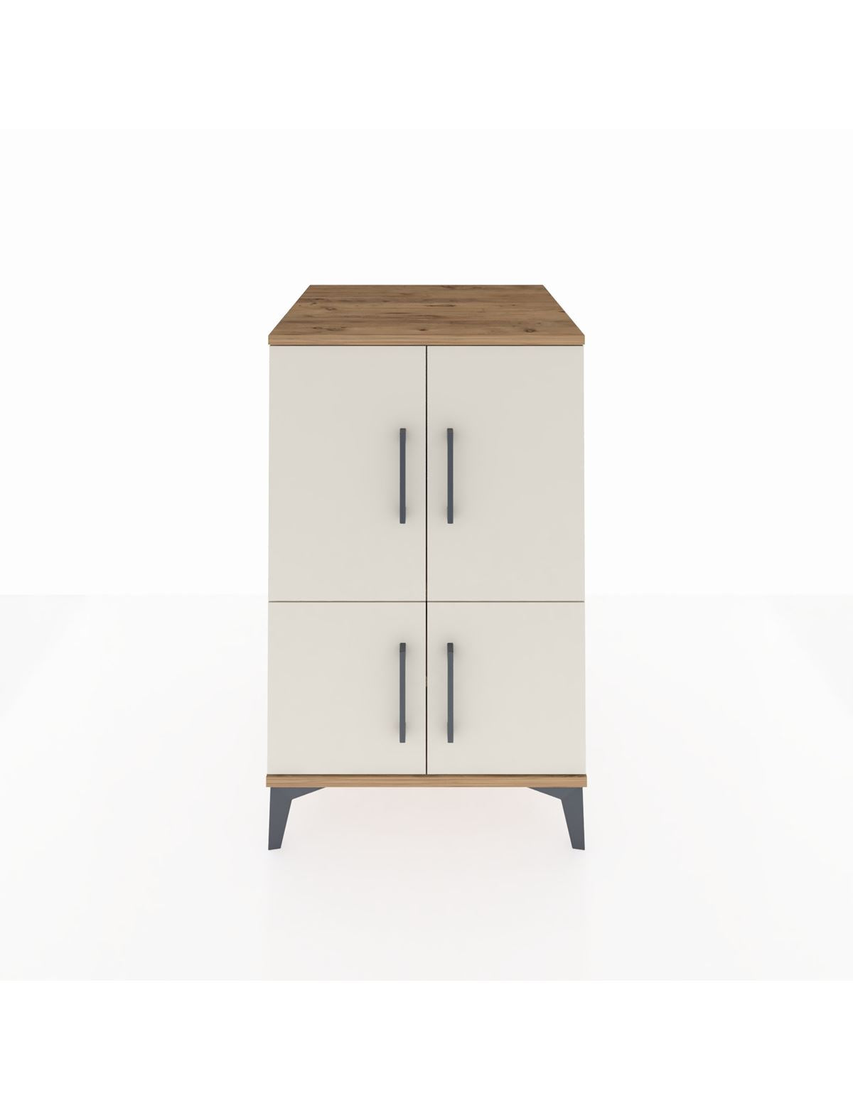 Kronos Komodin 2 Raflı 4 Kapaklı 60x59x96 - S80M039V7C