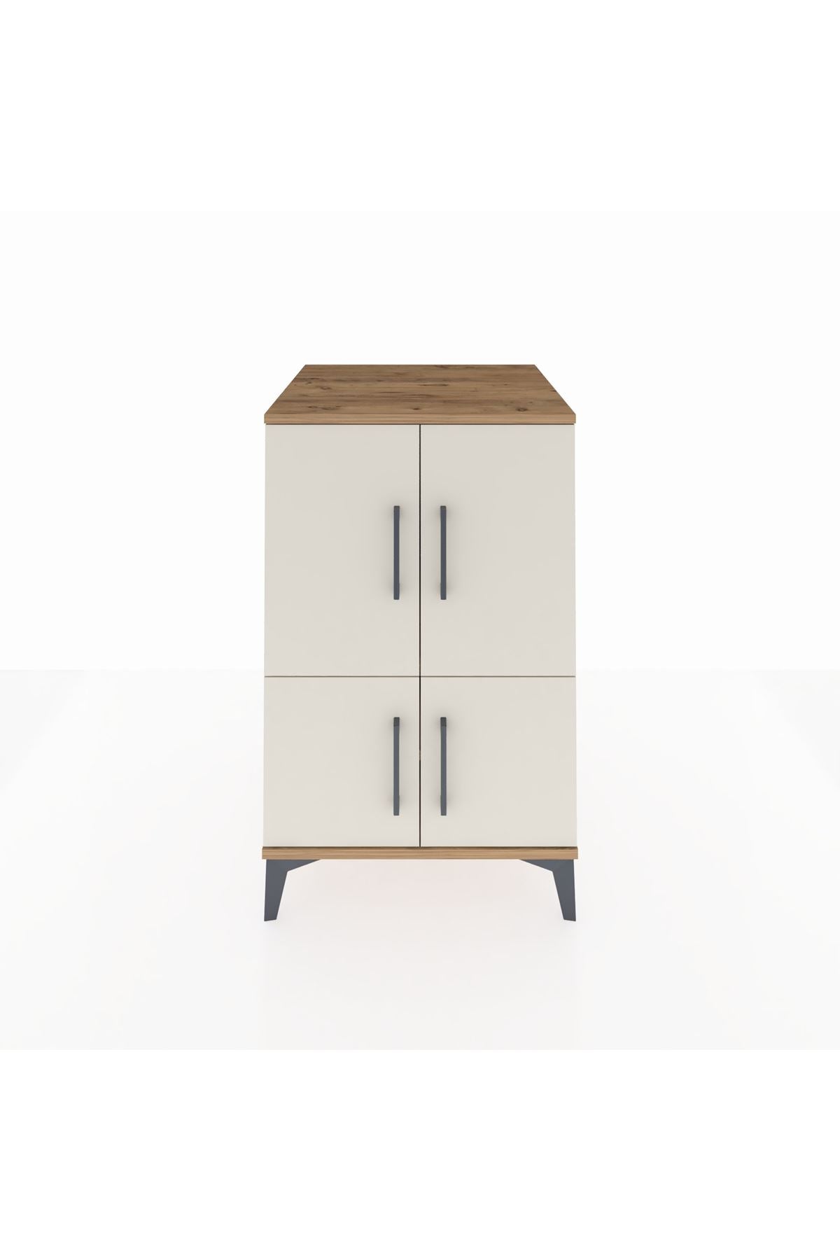 Kronos Komodin 2 Raflı 4 Kapaklı 60x59x96 - S80M039V7C
