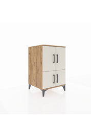 Kronos Komodin 2 Raflı 4 Kapaklı 60x59x96 - S80M039V7C