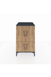 Kronos Komodin 2 Raflı 4 Kapaklı 60x59x96 - S80M039V6C