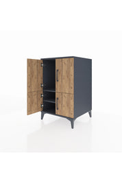 Kronos Komodin 2 Raflı 4 Kapaklı 60x59x96 - S80M039V6C