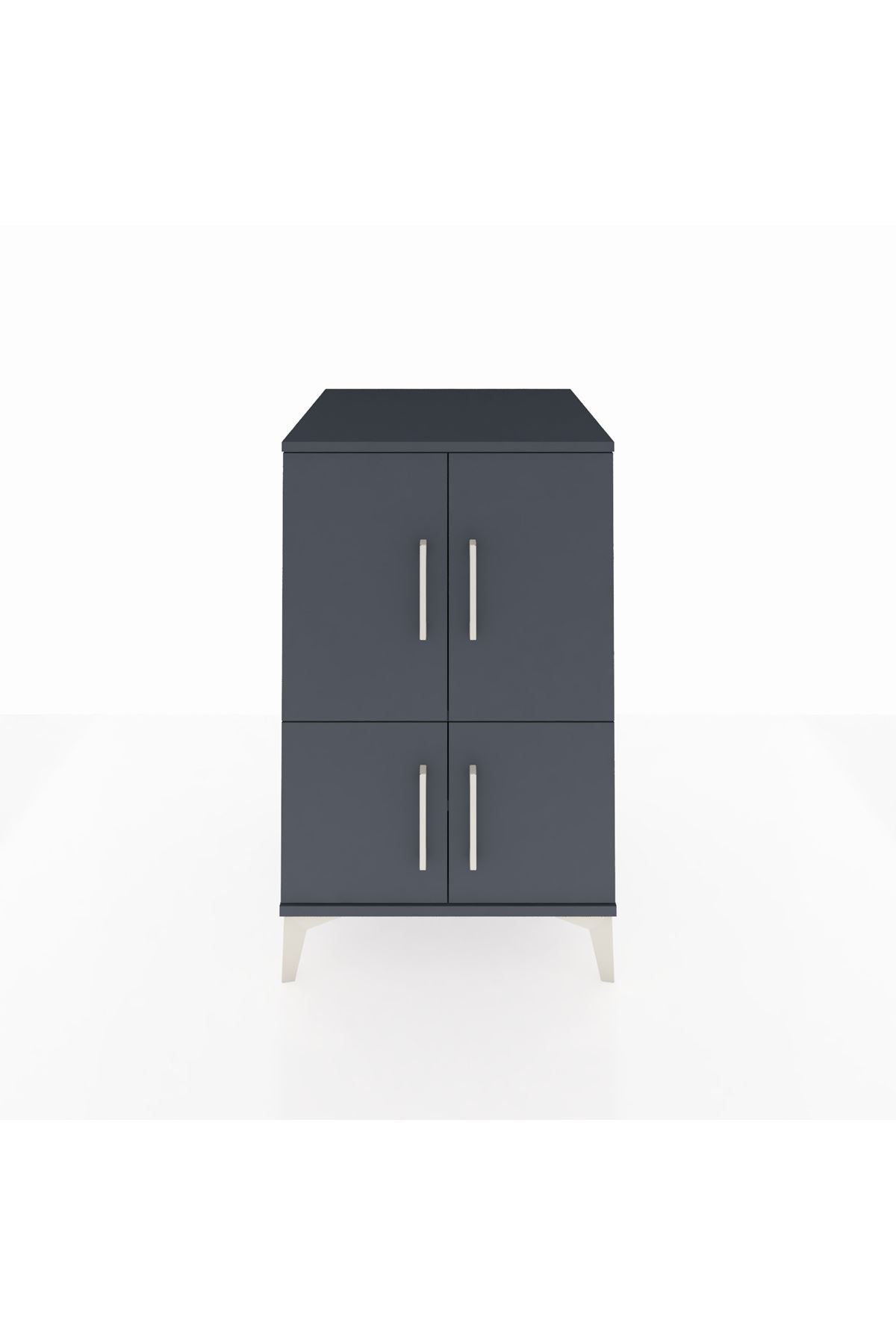 Kronos Komodin 2 Raflı 4 Kapaklı 60x59x96 - S80M039V5C