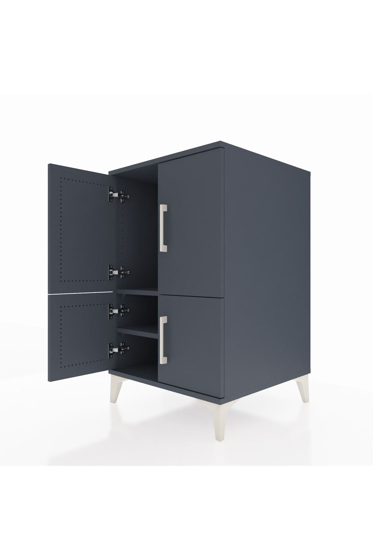 Kronos Komodin 2 Raflı 4 Kapaklı 60x59x96 - S80M039V5C
