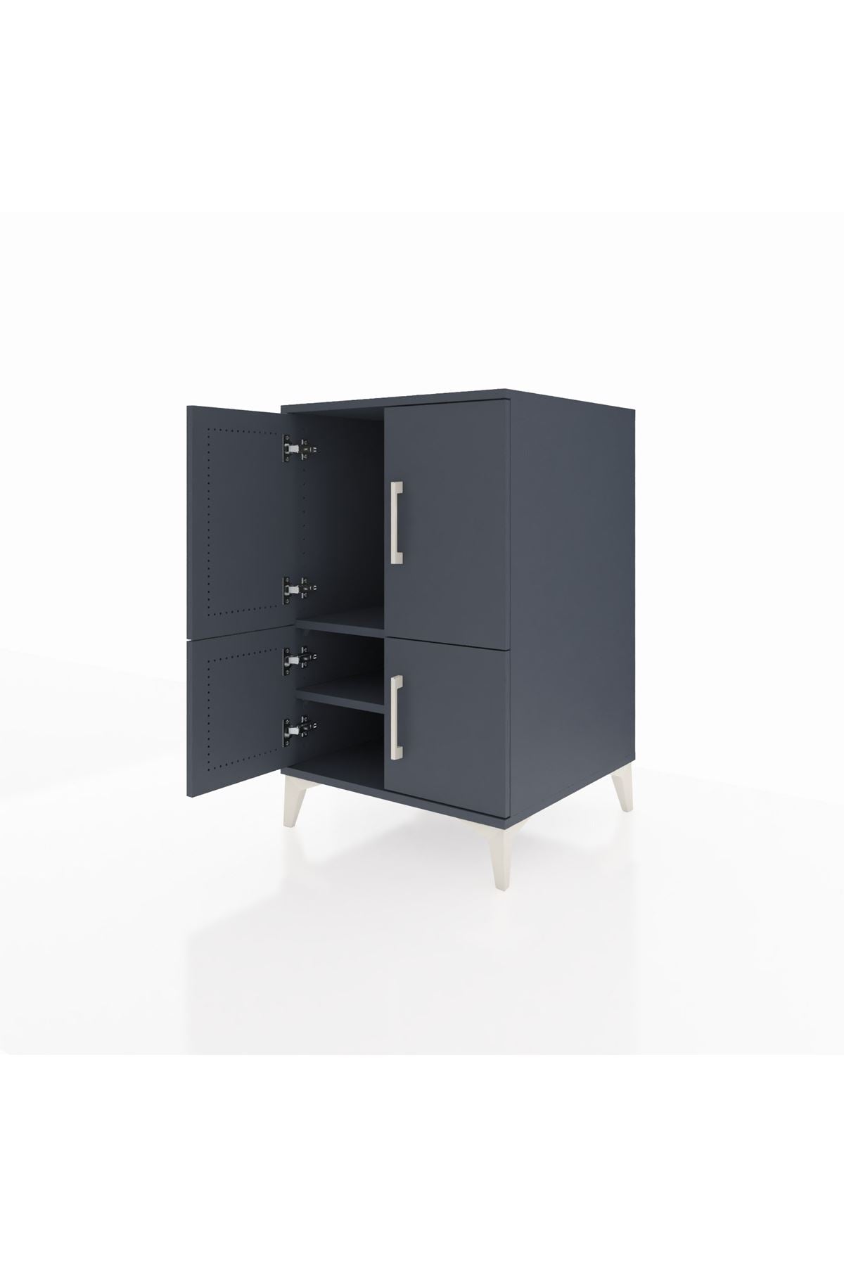 Kronos Komodin 2 Raflı 4 Kapaklı 60x59x96 - S80M039V5C