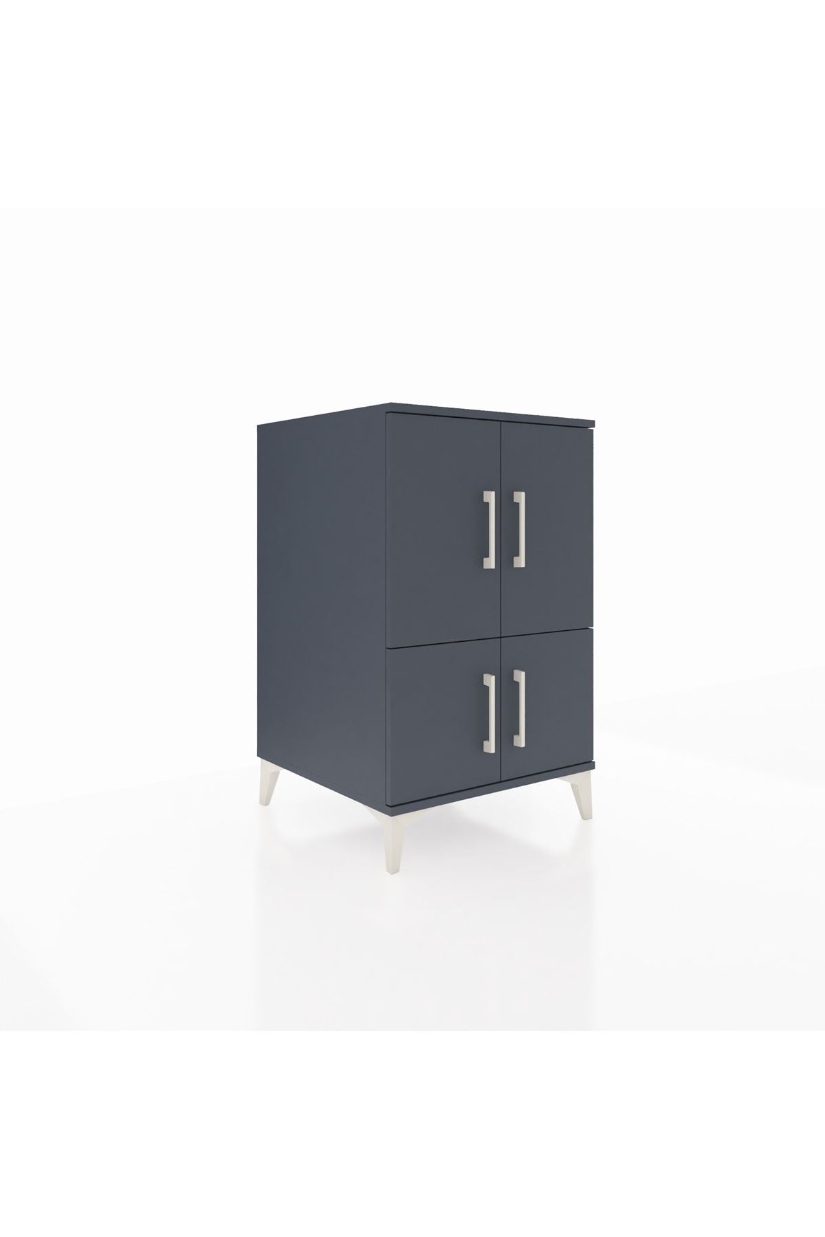 Kronos Komodin 2 Raflı 4 Kapaklı 60x59x96 - S80M039V5C