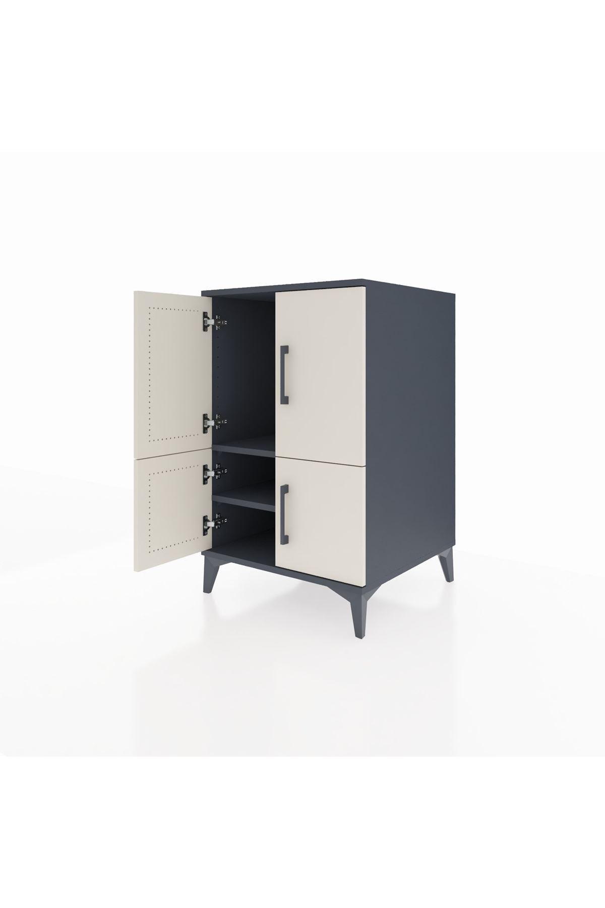 Kronos Komodin 2 Raflı 4 Kapaklı 60x59x96 - S80M039V4C