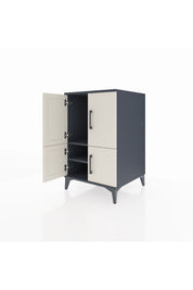 Kronos Komodin 2 Raflı 4 Kapaklı 60x59x96 - S80M039V4C
