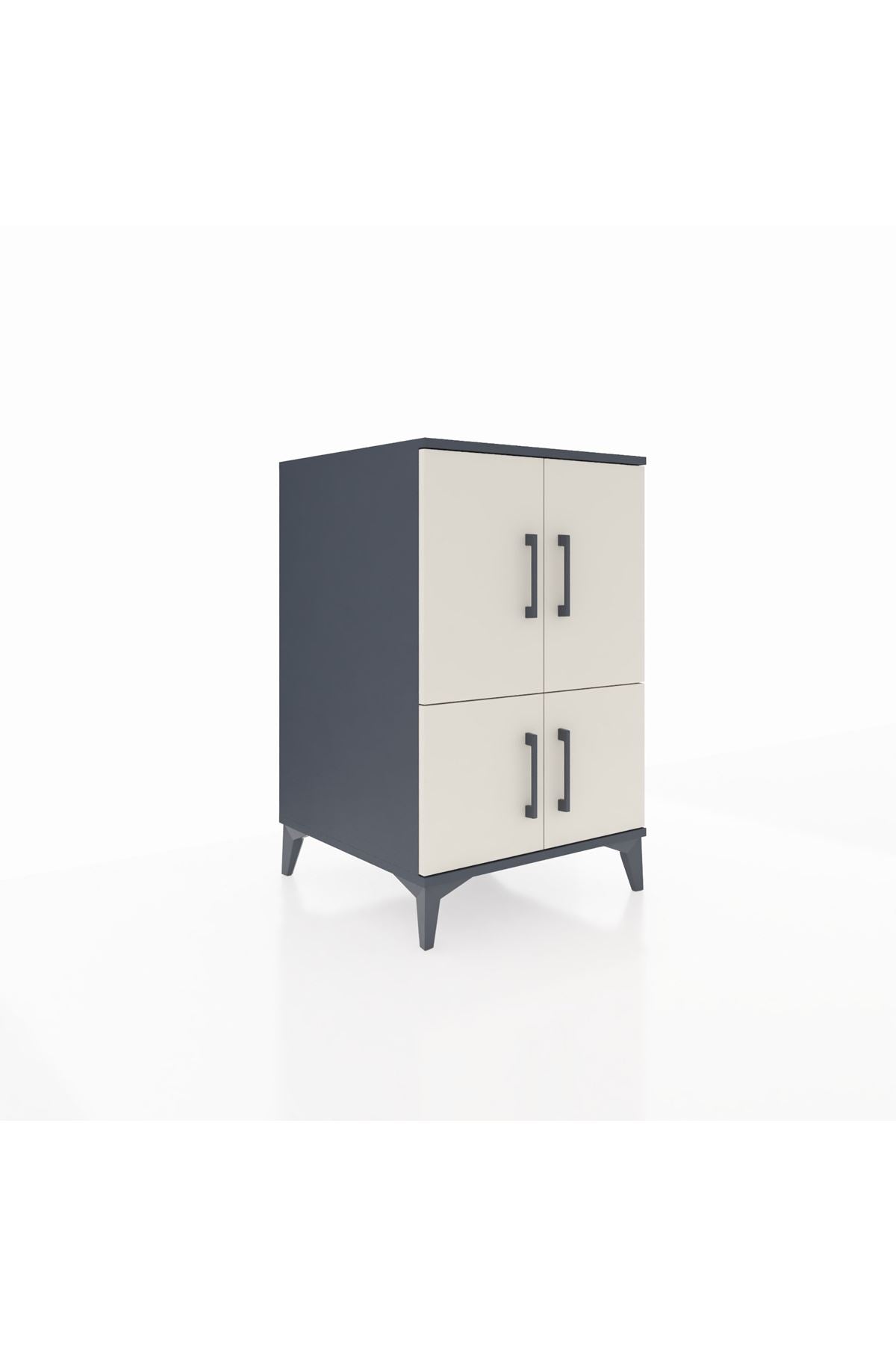 Kronos Komodin 2 Raflı 4 Kapaklı 60x59x96 - S80M039V4C