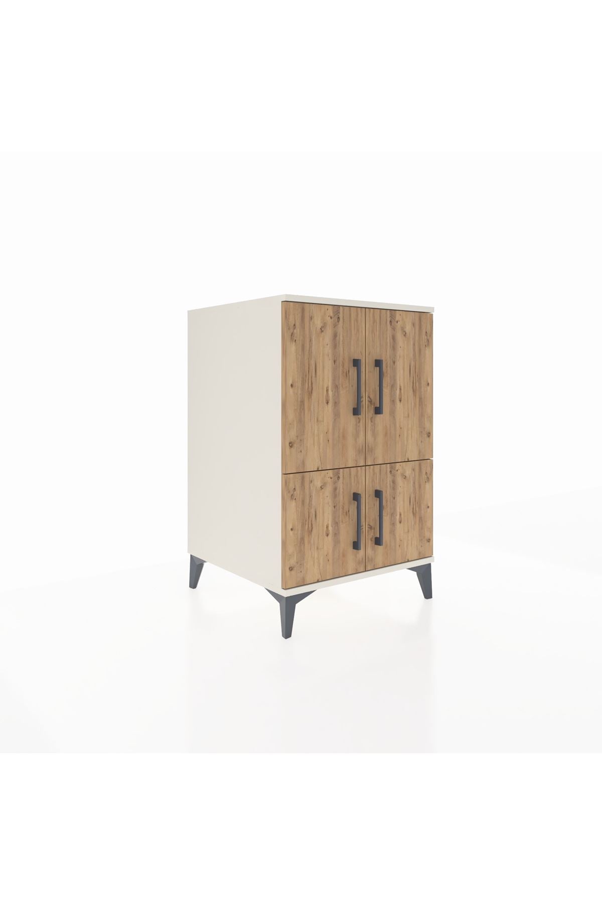 Kronos Komodin 2 Raflı 4 Kapaklı 60x59x96 - S80M039V3C