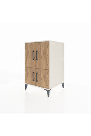 Kronos Komodin 2 Raflı 4 Kapaklı 60x59x96 - S80M039V3C
