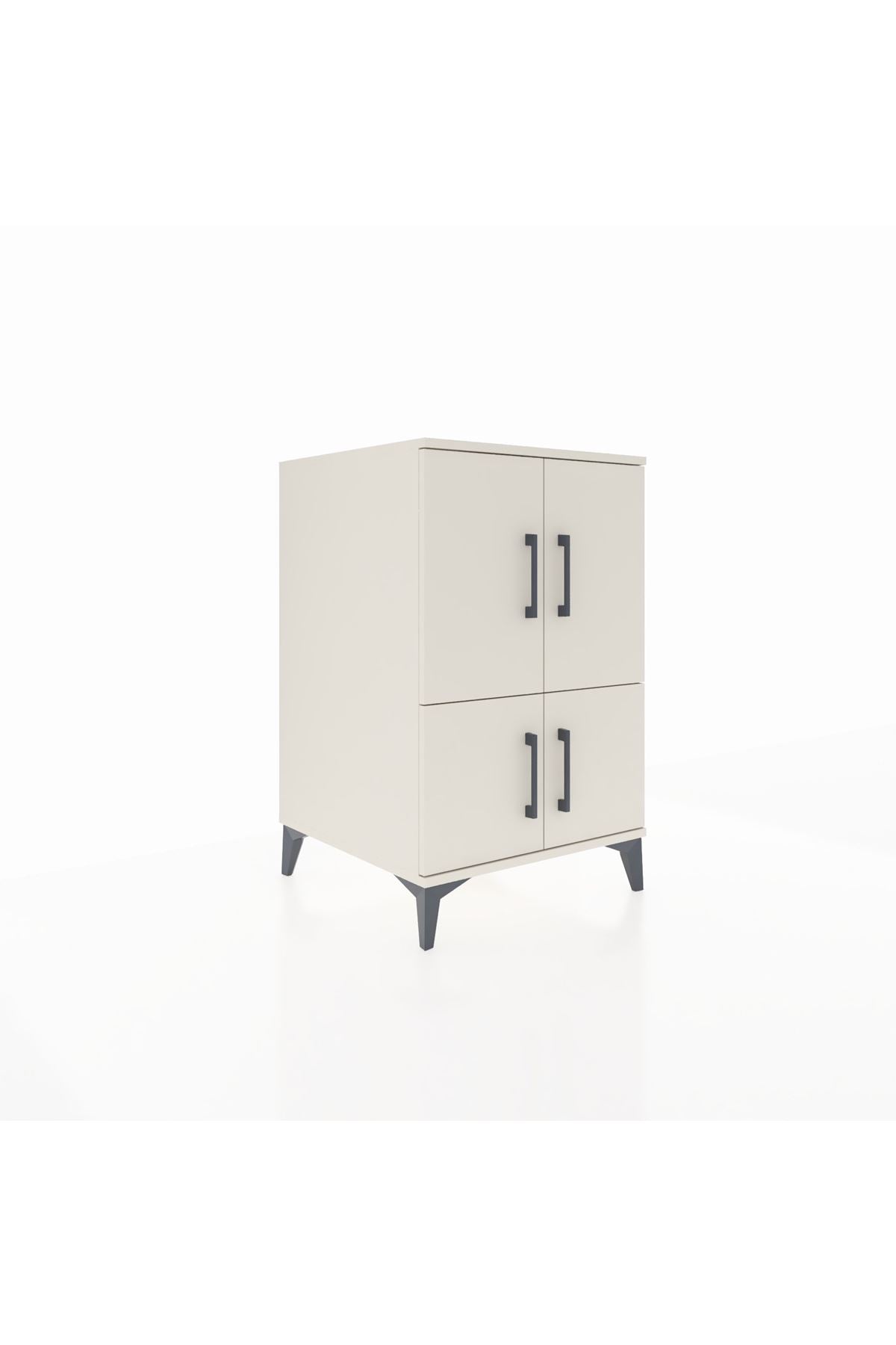 Kronos Komodin 2 Raflı 4 Kapaklı 60x59x96 - S80M039V1C