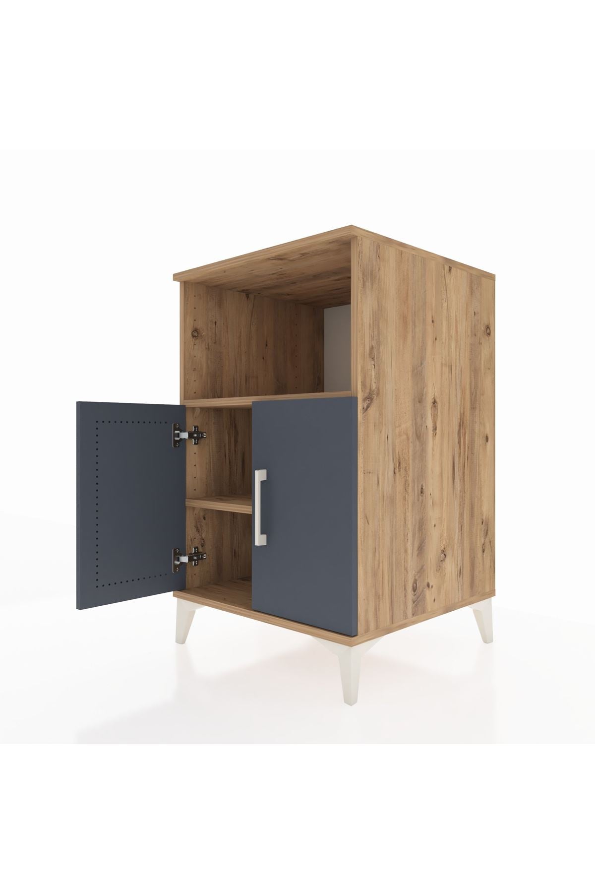 Kronos Komodin 2 Raflı 2 Kapaklı 60x59x96 - S80M036V8C