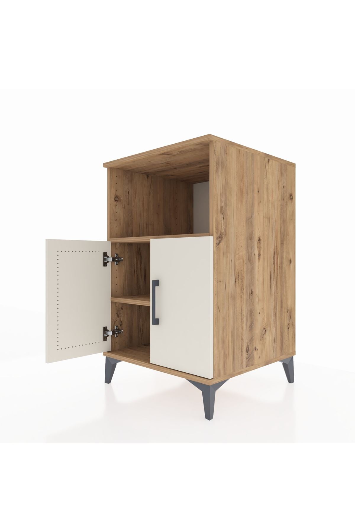 Kronos Komodin 2 Raflı 2 Kapaklı 60x59x96 - S80M036V7C