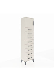Arges Dolap Tek Raflı 8 Çekmeceli Tek Kapaklı 44x30x182 - S22M001V1A