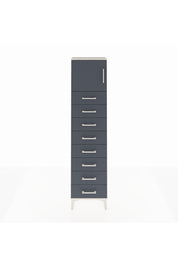 Arges Dolap Tek Raflı 8 Çekmeceli Tek Kapaklı 44x30x182 - S22M001V2A