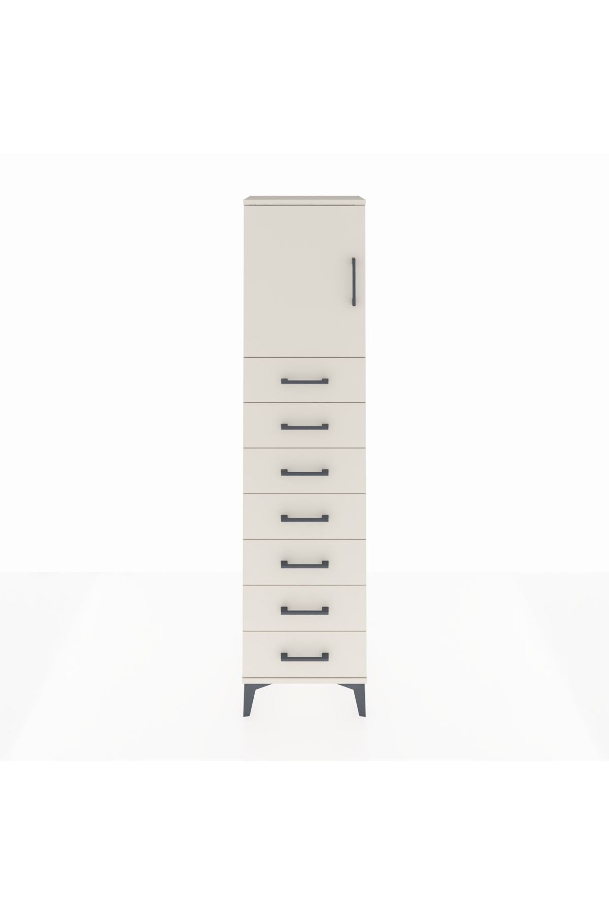 Arges Dolap 2 Raflı 7 Çekmeceli Tek Kapaklı 44x30x182 - S22M002V1A