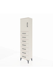 Arges Dolap 2 Raflı 7 Çekmeceli Tek Kapaklı 44x30x182 - S22M002V1A