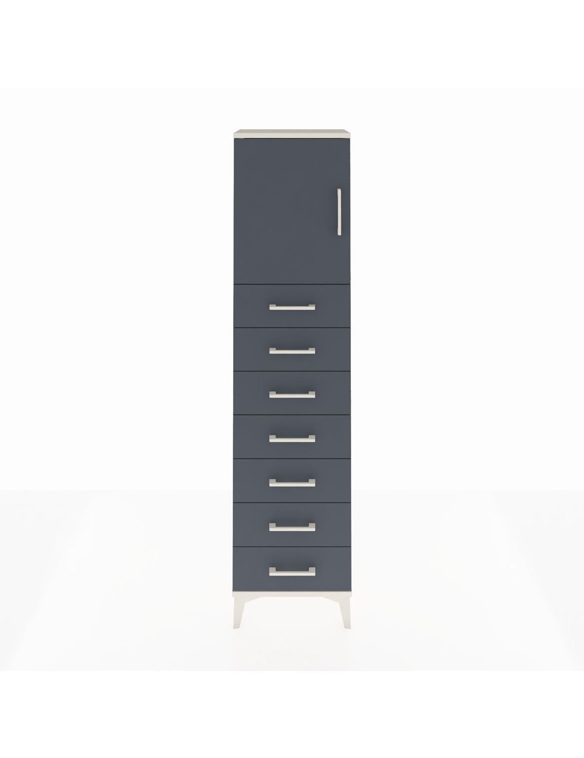 Arges Dolap 2 Raflı 7 Çekmeceli Tek Kapaklı 44x30x182 - S22M002V2A