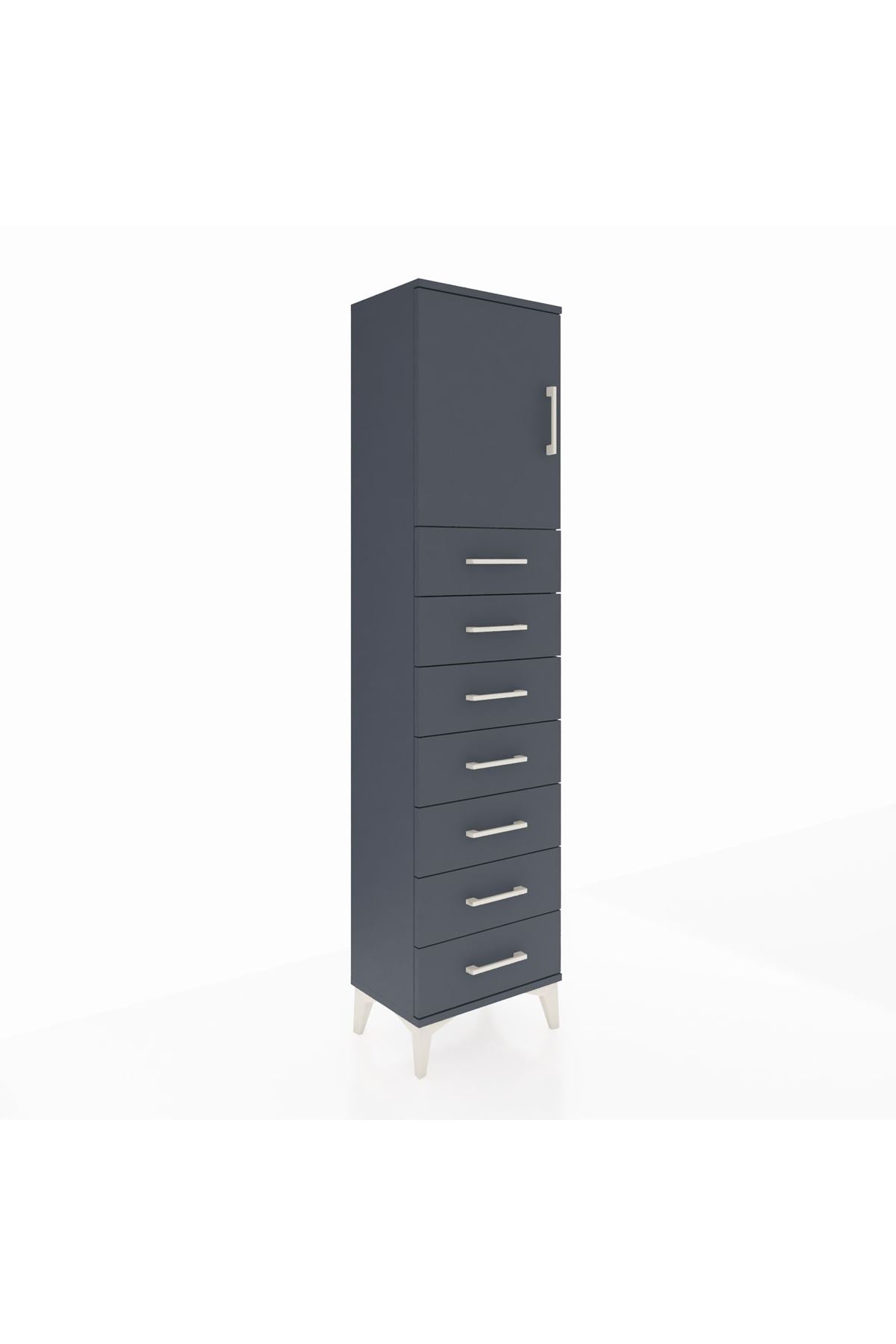 Arges Dolap 2 Raflı 7 Çekmeceli Tek Kapaklı 44x30x182 - S22M002V5A