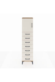 Arges Dolap 2 Raflı 7 Çekmeceli Tek Kapaklı 44x30x182 - S22M002V7A