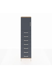 Arges Dolap 2 Raflı 7 Çekmeceli Tek Kapaklı 44x30x182 - S22M002V8A