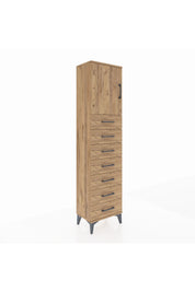 Arges Dolap 2 Raflı 7 Çekmeceli Tek Kapaklı 44x30x182 - S22M002V9A