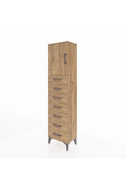Arges Dolap 2 Raflı 7 Çekmeceli Tek Kapaklı 44x30x182 - S22M002V9A