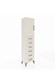 Arges Dolap 2 Raflı 6 Çekmeceli Tek Kapaklı 44x30x182 - S22M003V1A