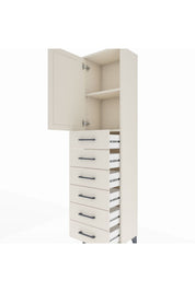 Arges Dolap 2 Raflı 6 Çekmeceli Tek Kapaklı 44x30x182 - S22M003V1A