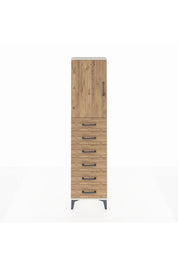 Arges Dolap 2 Raflı 6 Çekmeceli Tek Kapaklı 44x30x182 - S22M003V3A