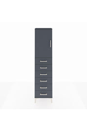 Arges Dolap 2 Raflı 6 Çekmeceli Tek Kapaklı 44x30x182 - S22M003V5A