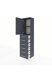 Arges Dolap 2 Raflı 6 Çekmeceli Tek Kapaklı 44x30x182 - S22M003V5A