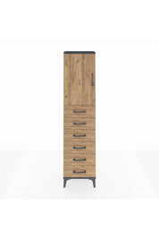 Arges Dolap 2 Raflı 6 Çekmeceli Tek Kapaklı 44x30x182 - S22M003V6A